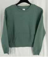 All In Motion Active Size XS Womens Quilted Green Sweater Long Sleeve Ro... - £11.25 GBP
