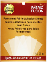 Aleene&#39;s Fabric Fusion Sheets 4.25&quot;X5&quot; 5/Pkg - £12.29 GBP