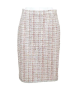 CHANEL Skirt Tweed Fantasy Multi-Color Camellia Cotton 2013 RUNWAY SZ 40 - £560.47 GBP