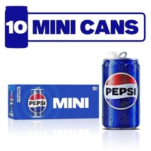 Pepsi Soda, Mini Cans, 7.5 Ounce (Pack of 10) - £7.47 GBP