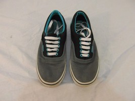 ADULT UNISEX VANS off the WALL BLACK GRAY BLUE SKATE SHOES CLASSIC LOOK ... - £8.94 GBP