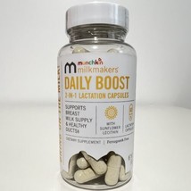 Munchkin Milkmakers Daily Boost 2-In-1 Lactation 60 Capsules SEALED 8/22/26 - $11.88