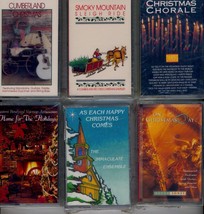 SET OF 6 NEW SEALED CHRISTMAS CASSETTES, BOTH RELIGIOUS AND JUST FOR FUN... - £18.59 GBP