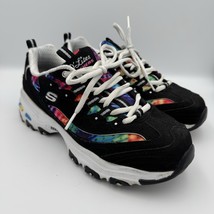Skechers D Lites Summer Fiesta Women&#39;s Shoes Size 8 Wide Black Casual Sn... - $44.99