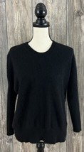 C By Bloomingdale&#39;s 100% Cashmere Sweater, Long Sleeve Black Size S - £22.41 GBP