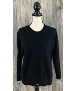 C By Bloomingdale&#39;s 100% Cashmere Sweater, Long Sleeve Black Size S - £22.98 GBP