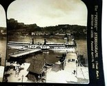 Steamer Passing Through Pontton Bridge Coblenz Germany H C White Stereov... - $10.84