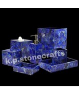 Lapis Lazuli Marble Bathroom Set – 7-Piece Luxury Bathroom Accessories - $1,324.06