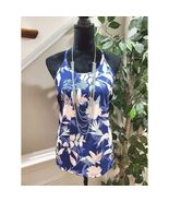 Tek Gear Women Blue Floral Polyester Round Neck Sleeveless Pullover Shir... - $417.69 MXN