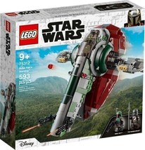 LEGO Star Wars: Boba Fett’s Starship (75312) 593 pieces NEW Sealed (Dama... - $48.50