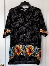 Hawaiian Style Shirt - by Good Vibes - Floral Print Pattern - Sz M-L? - £15.04 GBP