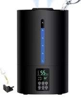 Coolfiqu Ultrasonic Cool Mist Humidifier, 6L, Top Fill, Quiet, Bedroom, ... - £25.66 GBP