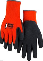 Majestic Summer Penguin Unlined Rubber Palm Gloves ORANGE LARGE - 6 Pair - £39.86 GBP