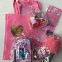 Girls Valentine’s Favors Gift Set Mermaid Coin Purse Key Chain  Hair Tie... - £13.13 GBP
