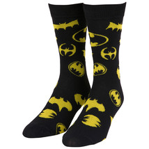 Batman History of Logos Crew Socks Black - £11.93 GBP