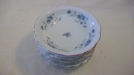 Johann Haviland Bavaria Germany Blue Garland China 8 Dessert or Fruit Bowls - £70.48 GBP