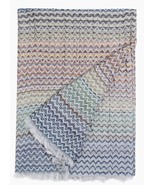 Missoni Home Simone Throw Zigzag Blanket Italy Chevron Linen 39&quot;x75&quot; $61... - $338.49 CAD