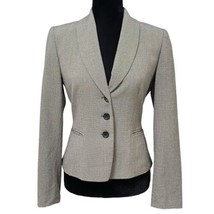 Tahari ASL Gray Houndstooth Washable Stretch Blazer Jacket Size 2 Office Career - £18.01 GBP