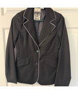 Black and White Artine Blazer with Tailored Fit and Notched Lapels - $846.50 MXN