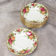 Royal Albert Old Country Roses Saucers 5 1/2&quot; Lot of 8 - £50.74 GBP