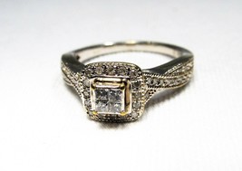 10K White Gold .33tcw Diamond Ladies Wedding Ring C2001 - £146.06 GBP