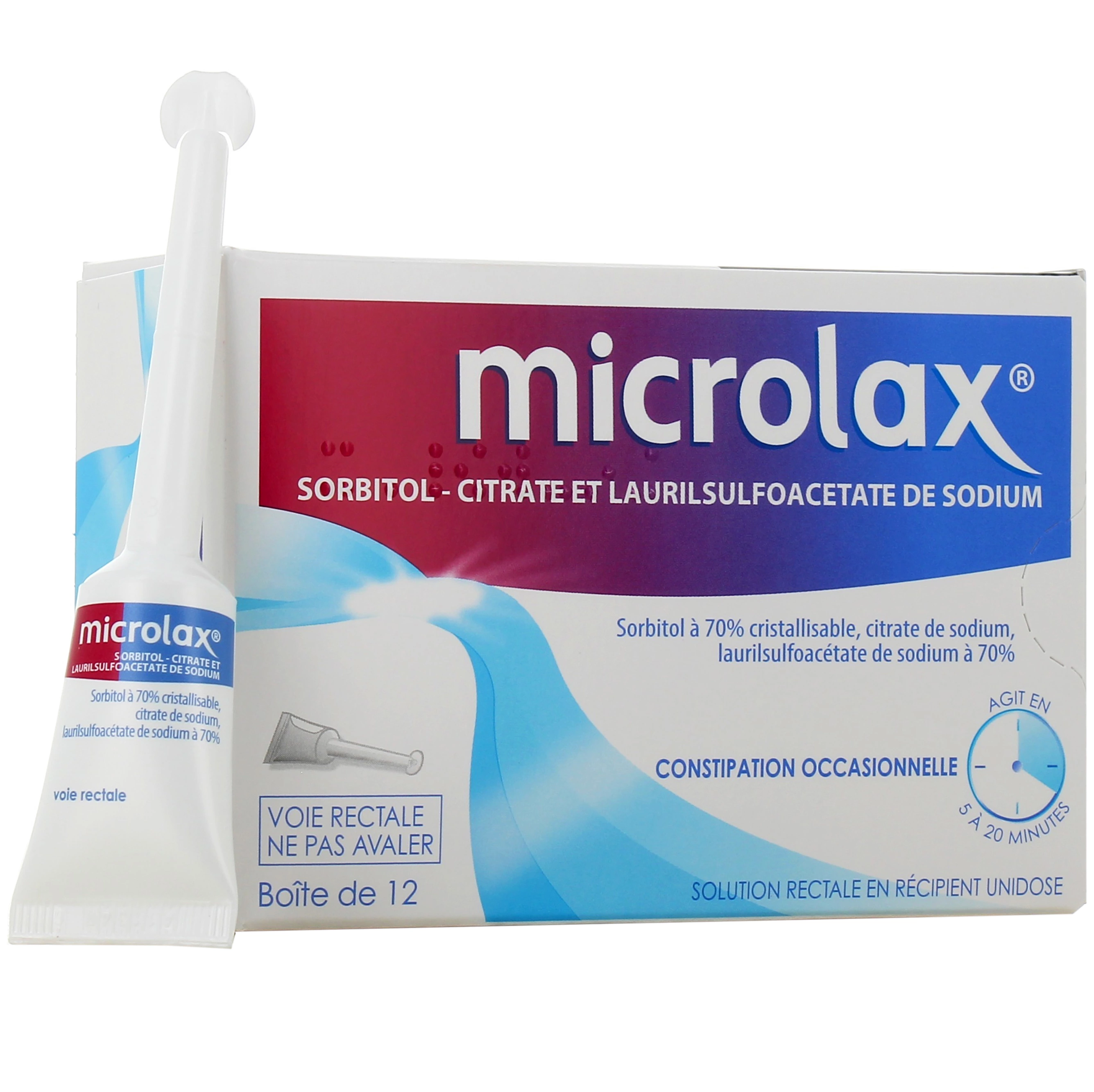MICROLAX Rectal Solution 12 single doses EXP:2027 Constipation - $45.71 CAD