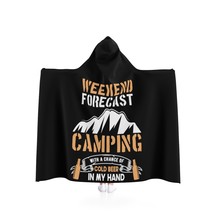 Camping Hooded Blanket for Adults, Weekend Forecast Design, Custom Starr... - £58.19 GBP