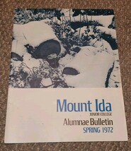 Vintage Mount IDa Junior College Alumnae Bulletin Spring 1972 - $14.99