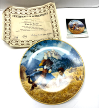 Bradford Knowles Puss In Boots Vintage Porcelain Plate - $184.69 MXN