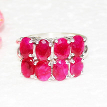 925 Sterling Silver Natural Ruby Ring Handmade Jewelry Birthstone All Size-
s... - £28.37 GBP+