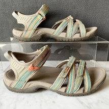 Teva Tirra Beige Pink Green Striped Sandal Hiking Sport - Women&#39;s Size 8 - $707.99 MXN