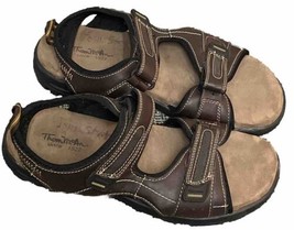 Thom Mcan Daniel Brown Leather Comfort Sport Sandals Mens Size 12 - £15.32 GBP