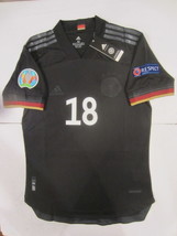 Leon Goretzka Germany Euro 20/21 Match Slim Black Away Soccer Jersey 202... - $1,492.68 MXN