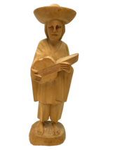Vintage Akios Industries Native Hand Crafted Wooden Figure, Ecuador - $14.24