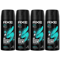 Pack of 4 New AXE Body Spray for Men Apollo 4 oz - £18.16 GBP