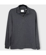 BILLY REID Men&#39;s Long Sleeve Donegal Half Zip Pullover Sweater Charcoal ... - $65.00