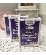 (3)  b-pure 2 In 1 Shampoo &amp; Conditioner Bar Lavender Scented 3oz-NEW! - £10.97 GBP