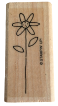 Stampin Up Rubber Stamp Single Stem Flower Spring Daisy Garden Card Making Small - £3.18 GBP