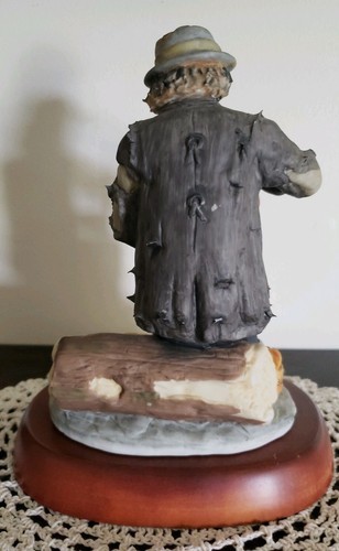 Vintage Emmett Kelly Jr. Porcelain Clown Figurine "Dinner Time With Beans" Item image 3