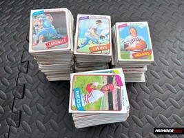 Vintage 1980 Topps Baseball 3.11 Lbs. of Incomplete Trading Bulk Cards Lot Teams - £79.11 GBP
