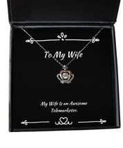 Sarcasm Wife, My Wife is an Awesome Telemarketer, Christmas Crown Pendant Neckla - £38.35 GBP
