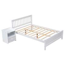 Full Bed with Headboard and Footboard for Kids, Teens, Adults,with a Nig... - £213.11 GBP