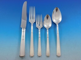 Capri by 1881 Rogers Oneida Silverplate Flatware Set Service 50 pcs - £461.60 GBP