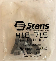 Stens 418-715 Replaces Briggs &amp; Stratton 93065 Woodruff Keys (10 Pcs) - £12.54 GBP