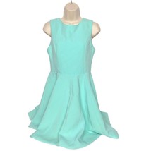 Oasap Women&#39;s A Line Dress Size Small Light Blue Ruffles Scoop Neck Slee... - $24.80