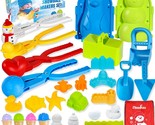 25Pcs Sand Molds Beach Toys Snowball Maker Tool Winter Snow Toys Kit Wit... - $45.99