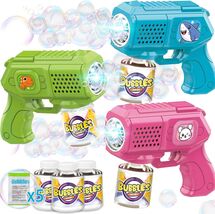 Interactive 3 Pack Bubble Guns with Solution - Fun for Toddlers and Kids... - $39.55