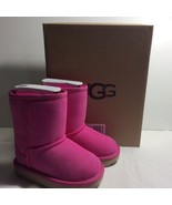 NEW KIDS GIRLS SIZE 6 MAGENTA ROSE UGG T CLASSIC II SUEDE SHEEPSKIN BOOT... - $94.57 CAD