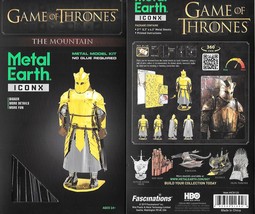 Game of Thrones The Mountain Metal Earth ICONX 3D Steel Model Kit NEW SE... - £18.53 GBP