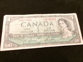 Canada $1 Banknote 1954 - $24.70
